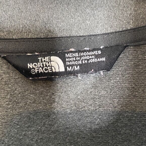 The North Face Heather Grey Full Zip Long Sleeve Jacket Size Medium Mens - Picture 3 of 7